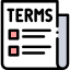 terms and conditions icon